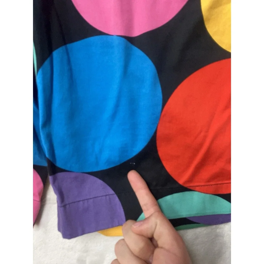 Loudmouth Golf Shorts Mens 34 (33x10) Multicolor Rainbow Circle Print AOP Chino